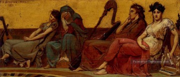 Design pour la décoration d’une harpe éolienne Frederick Arthur Bridgman Peinture à l'huile